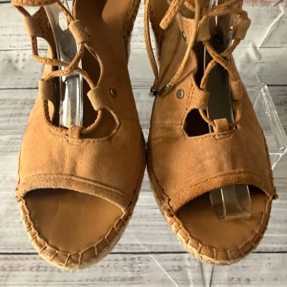 Franco Sarto Tan Espadrille Wedges